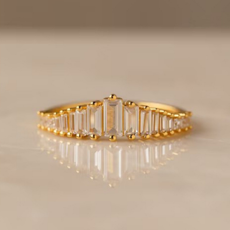 Gold Crystal Chandelier Cocktail Ring