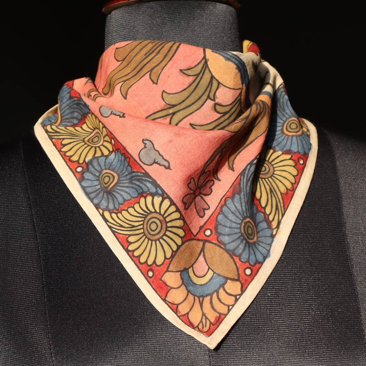 Serene Swans - Limited  Hand Painted Cotton Bandana