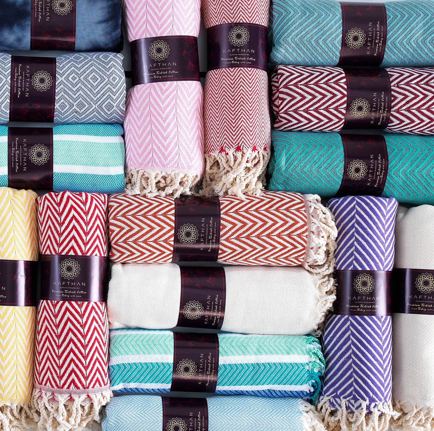 Assorted Cotton Beach Towels | Summer Gifts | Case of 50
