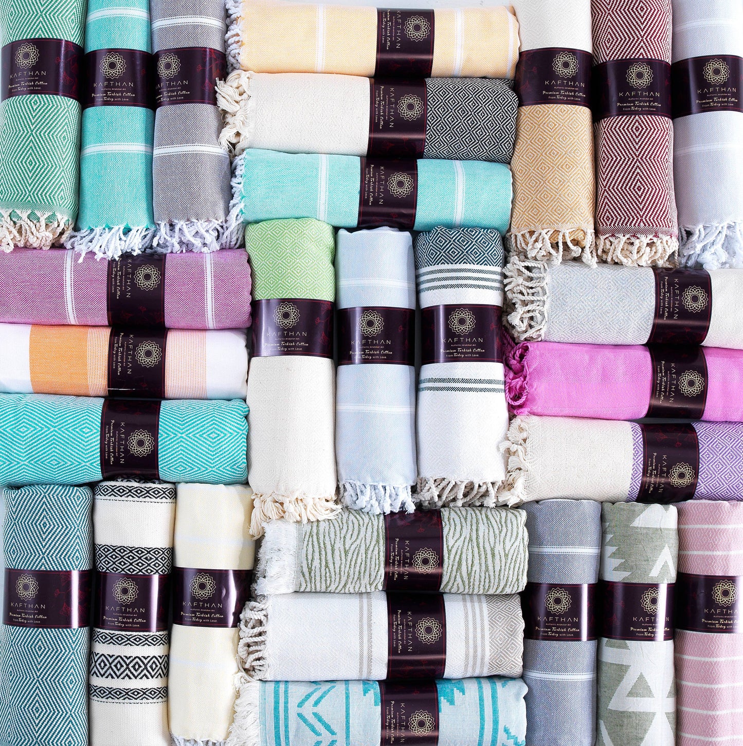 Assorted Cotton Beach Towels | Summer Gifts | Case of 50