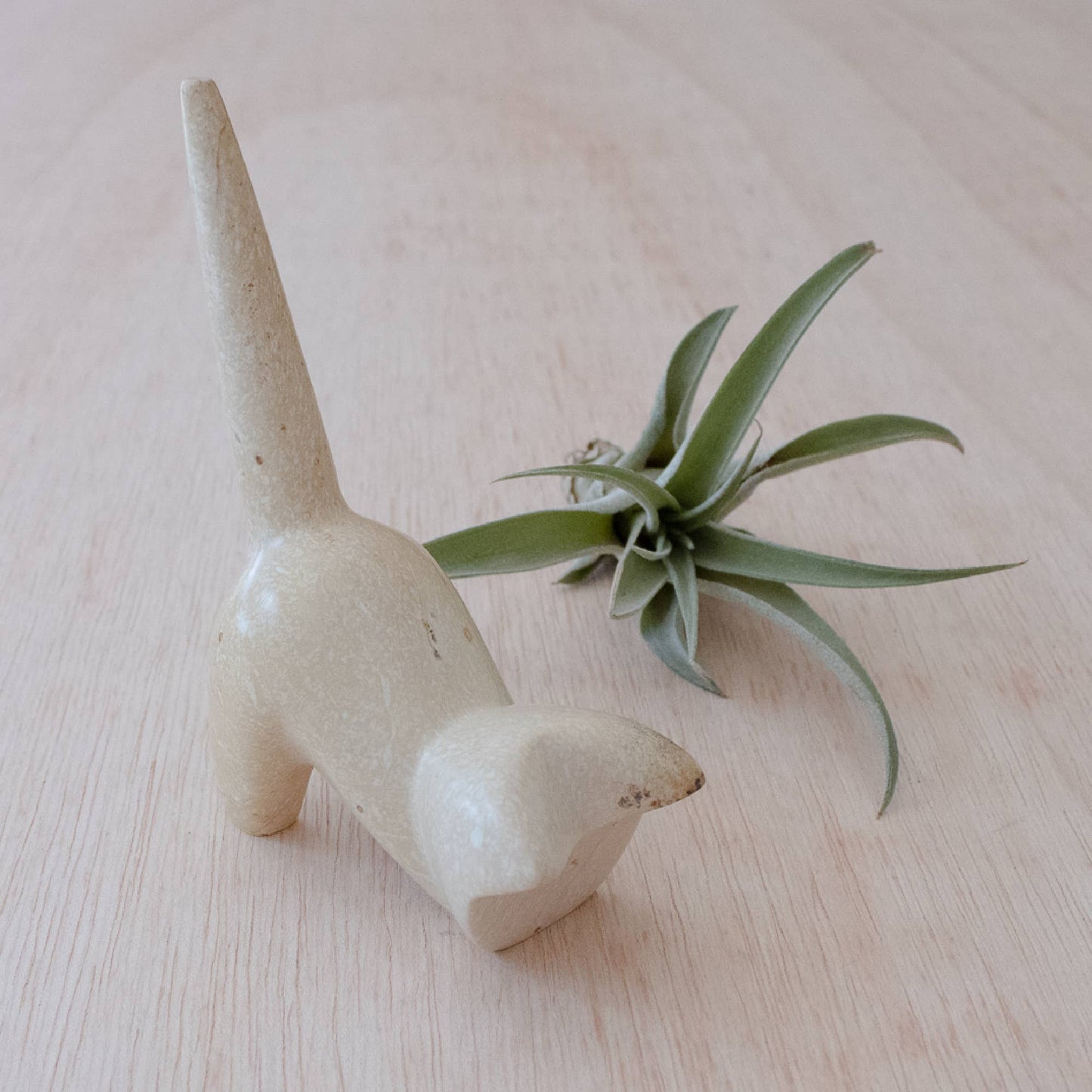Handmade Natural Stone Cat Bookshelf Sculpture