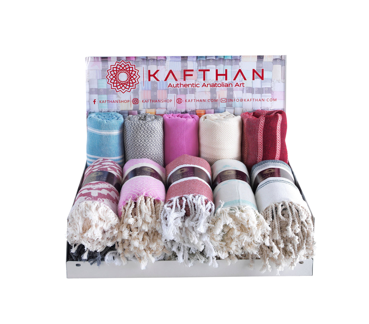 Assorted Cotton Beach Towels | Summer Gifts | Case of 50