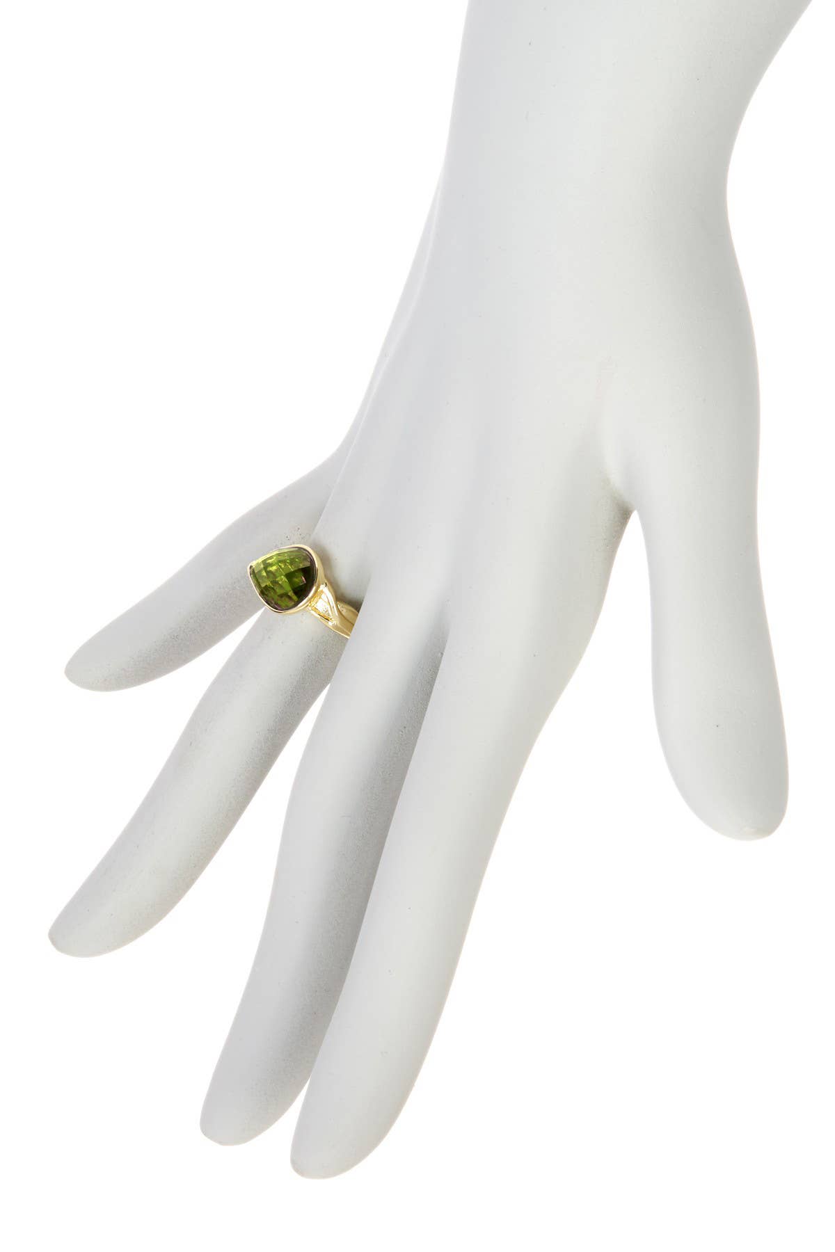 Peridot Crystal Teardrop Ring - GF