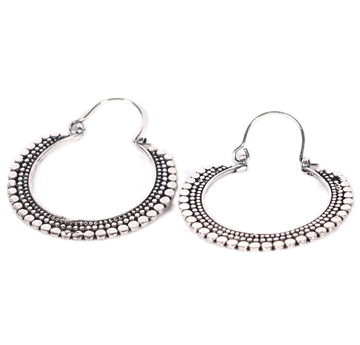 Triangular sun Dangle Earrings of Golden and Silver Color