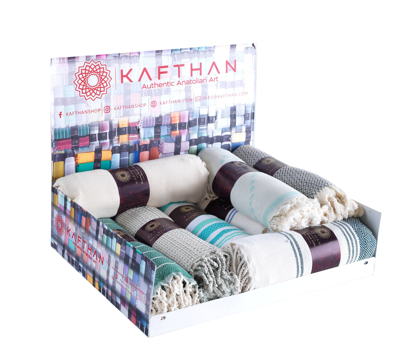 Assorted Cotton Beach Towels | Summer Gifts | Case of 50