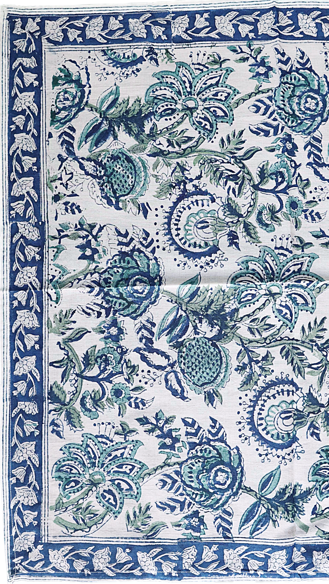 Mykonos - Block Printed Cotton Bandana (KK1558)