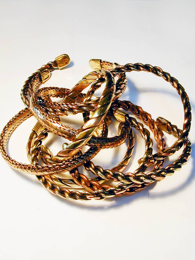 Copper Tri-Metal Cuff (Woven)