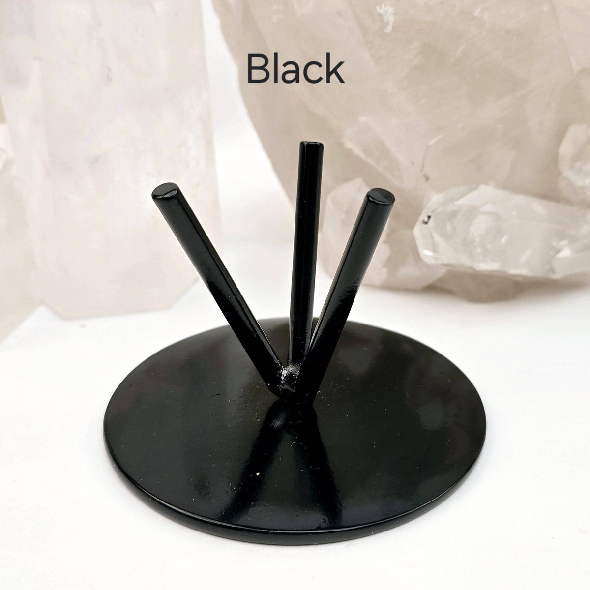 Metal Three Prong Stand - Crystal Display Stand - You Choose Color