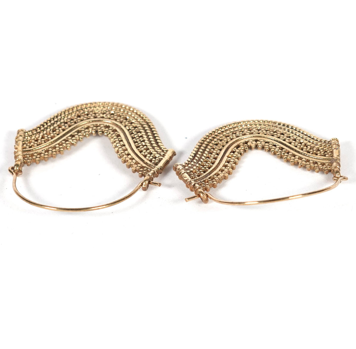 Classic Indian pattern Earrings of Golden and Silver Color