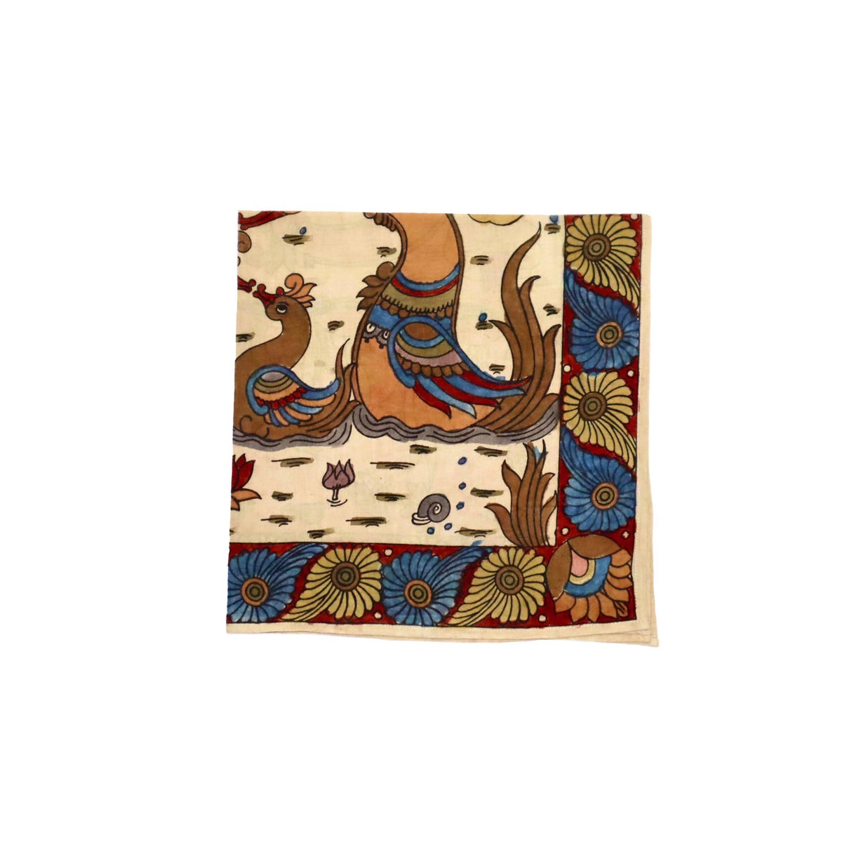 Serene Swans - Limited  Hand Painted Cotton Bandana