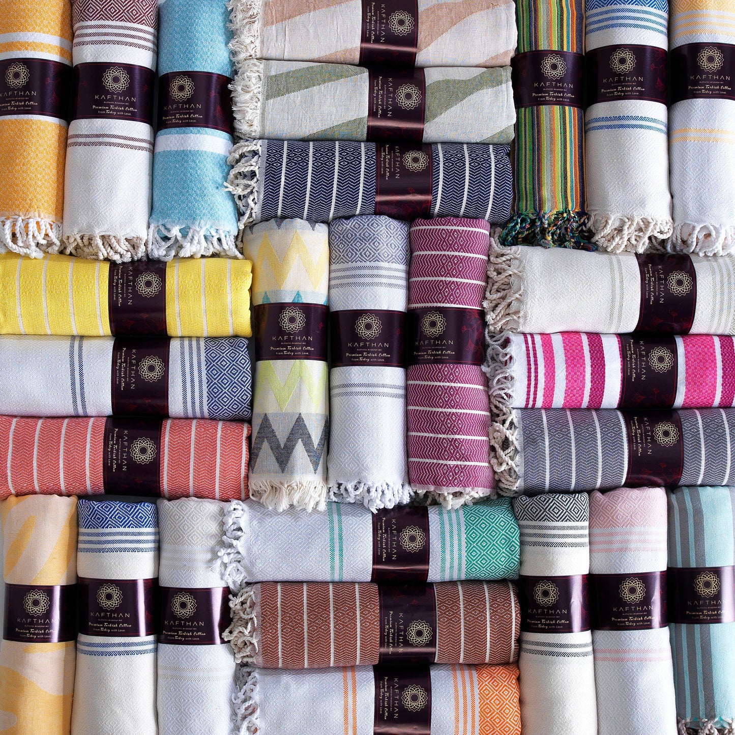 Assorted Cotton Beach Towels | Summer Gifts | Case of 50