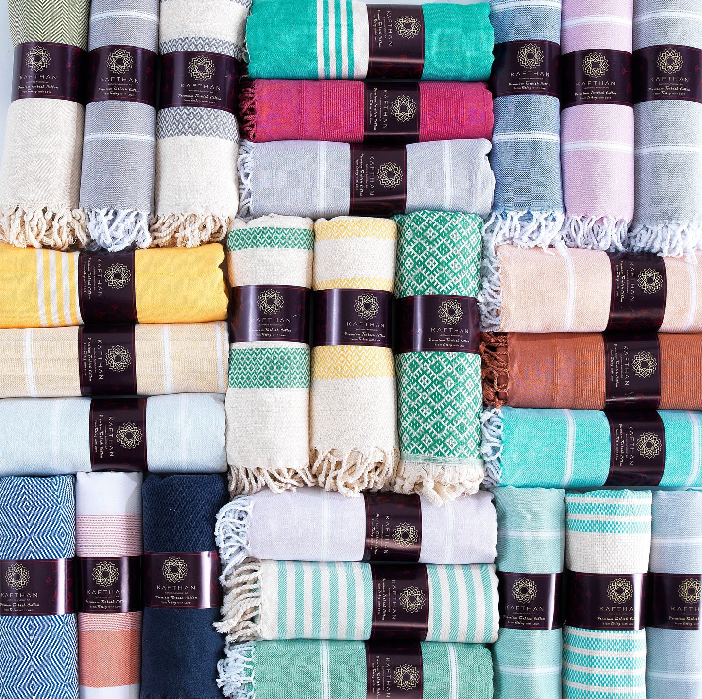 Assorted Cotton Beach Towels | Summer Gifts | Case of 50