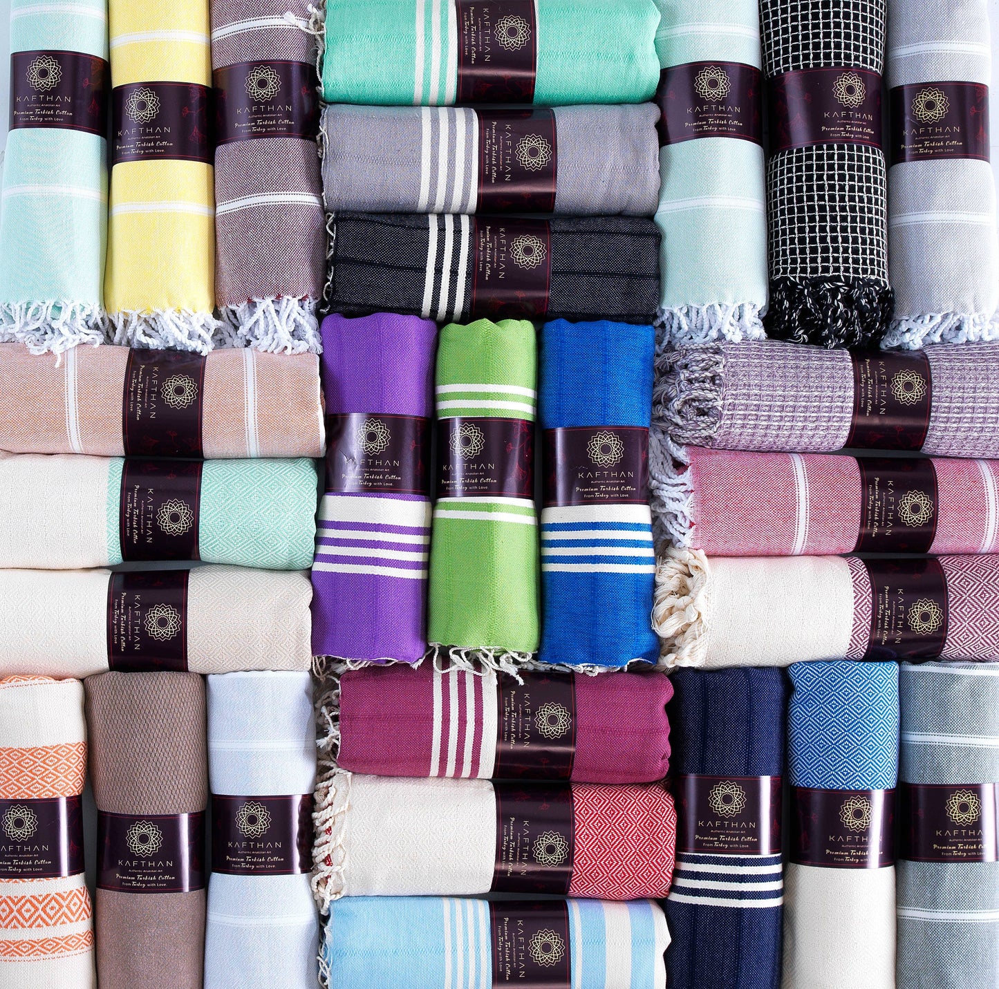 Assorted Cotton Beach Towels | Summer Gifts | Case of 50