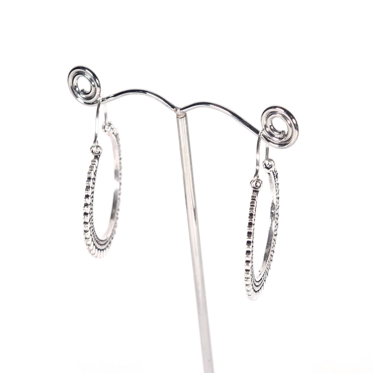Triangular sun Dangle Earrings of Golden and Silver Color