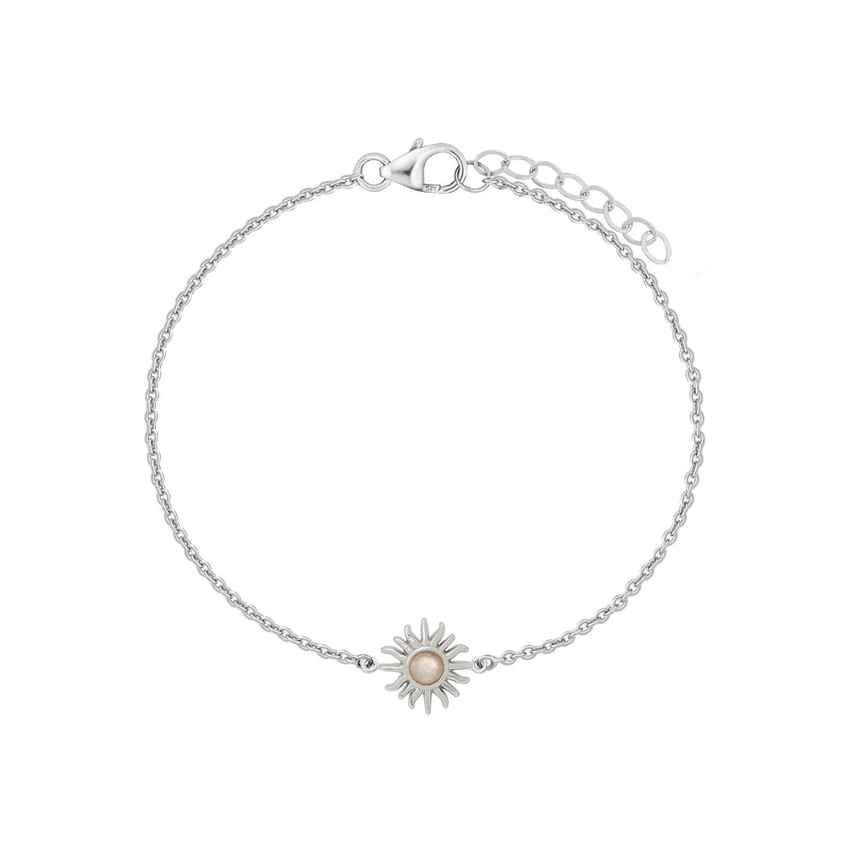 Moonstone Sun Bracelet - Silver