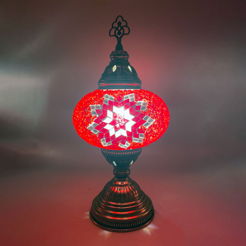 Hand Made Turkish Lamp, Red