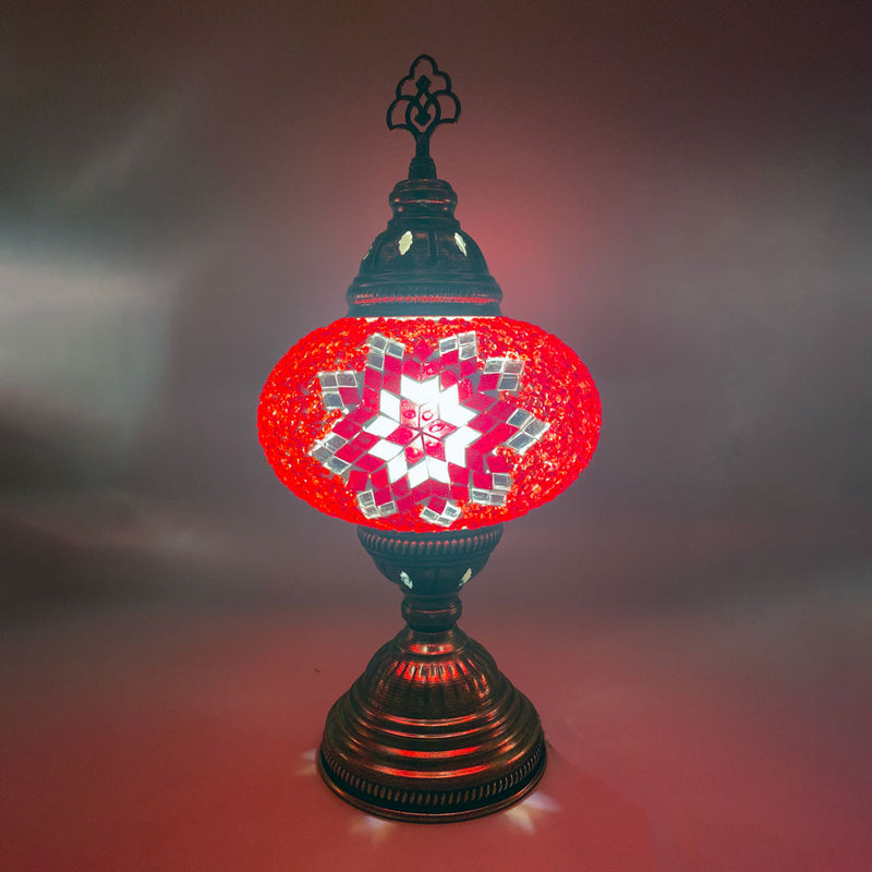 Hand Made Turkish Lamp, Red