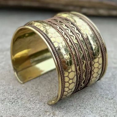 JBR, Handcrafted Brass Cuff, India
