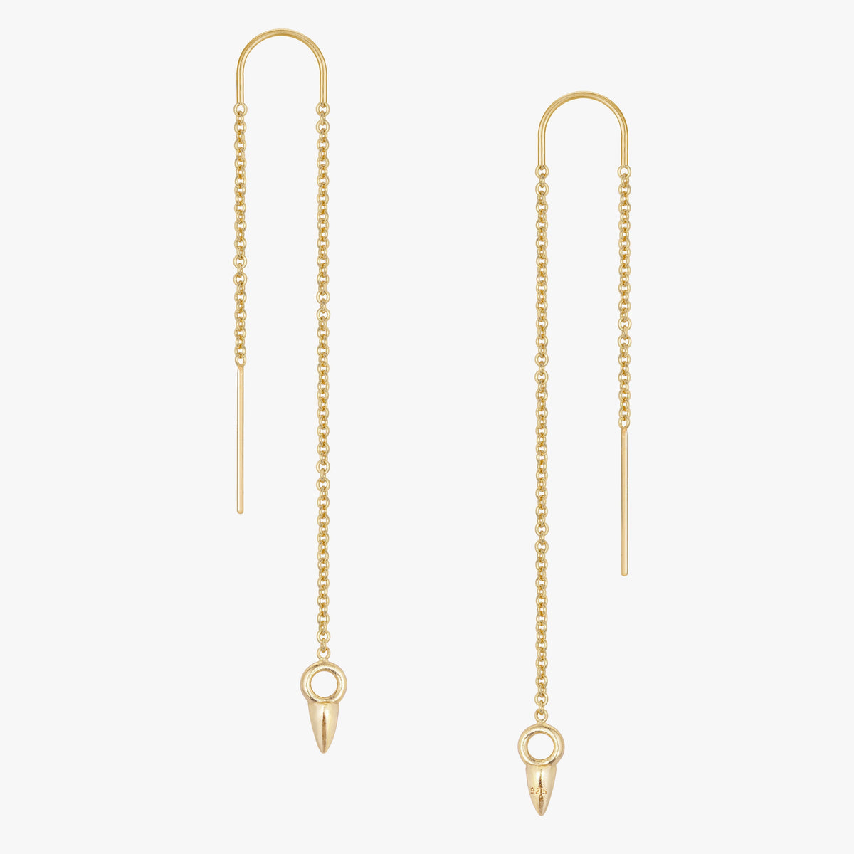 Little Spike Ear Threader - Gold