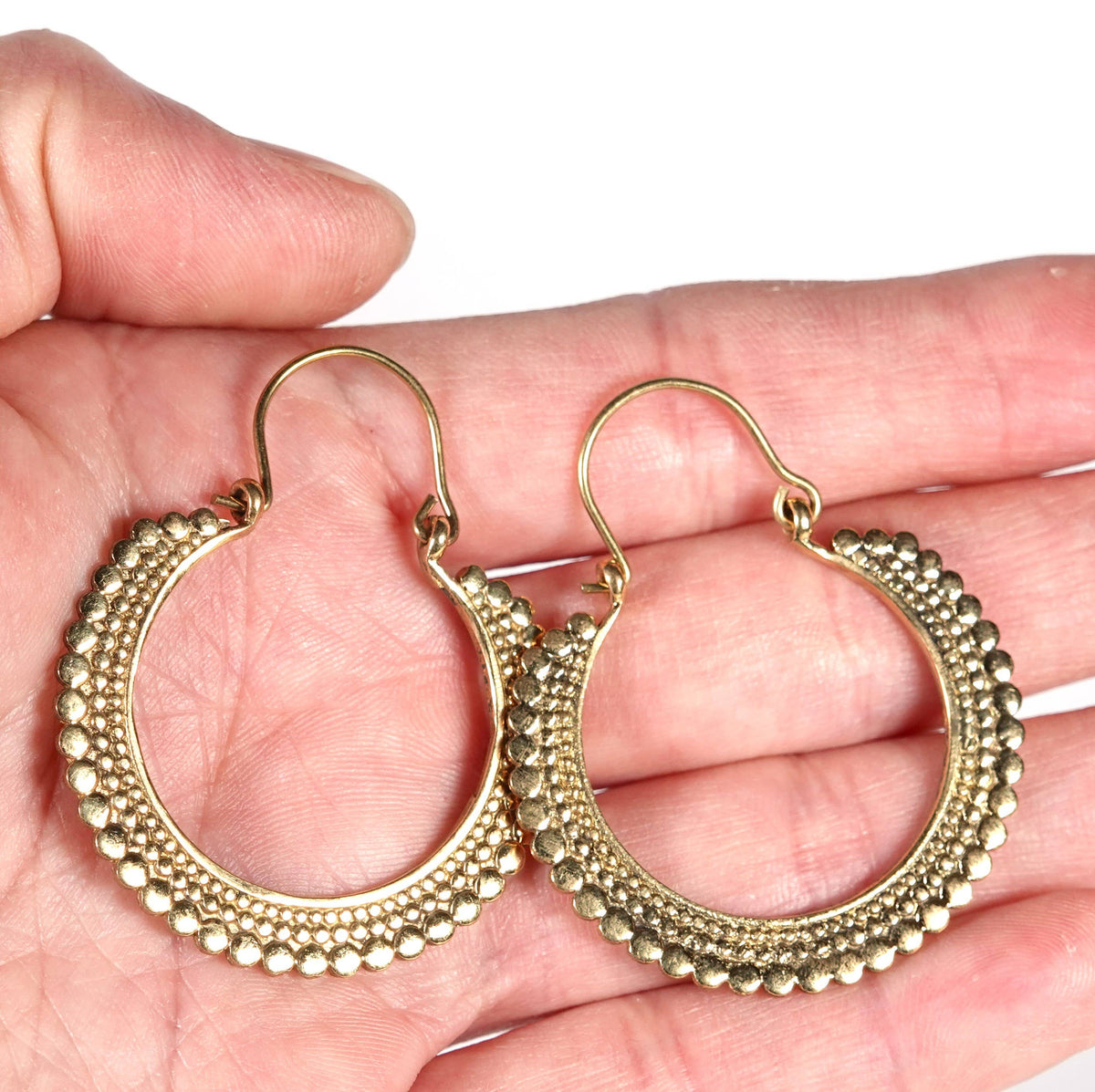 Triangular sun Dangle Earrings of Golden and Silver Color