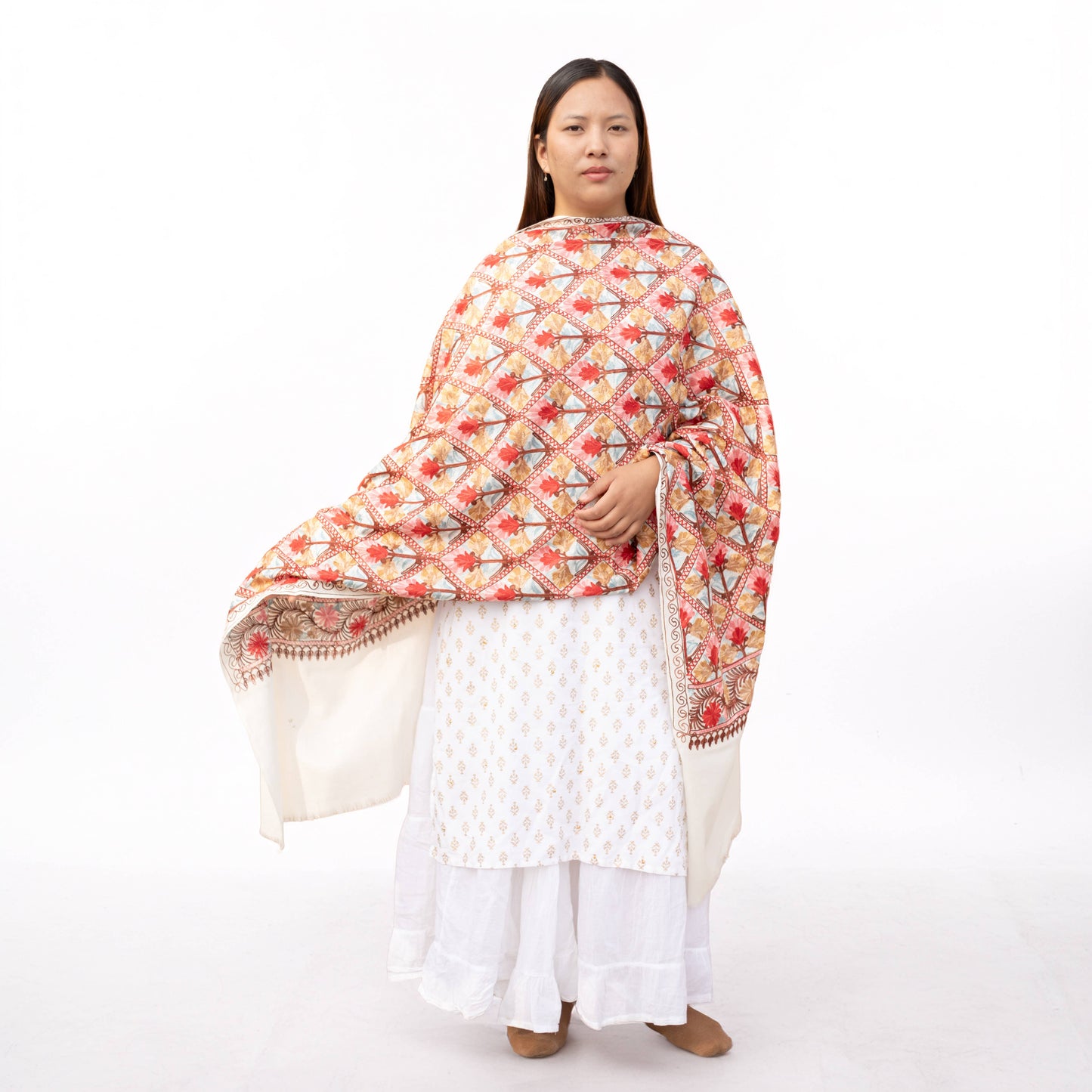Handwoven Embroidery Shawl
