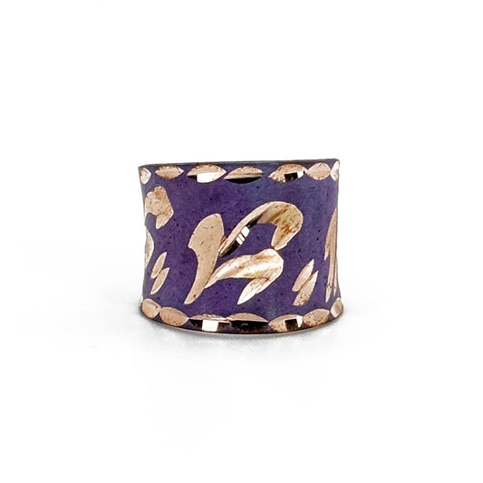Patina Periwinkle Bloom Ring