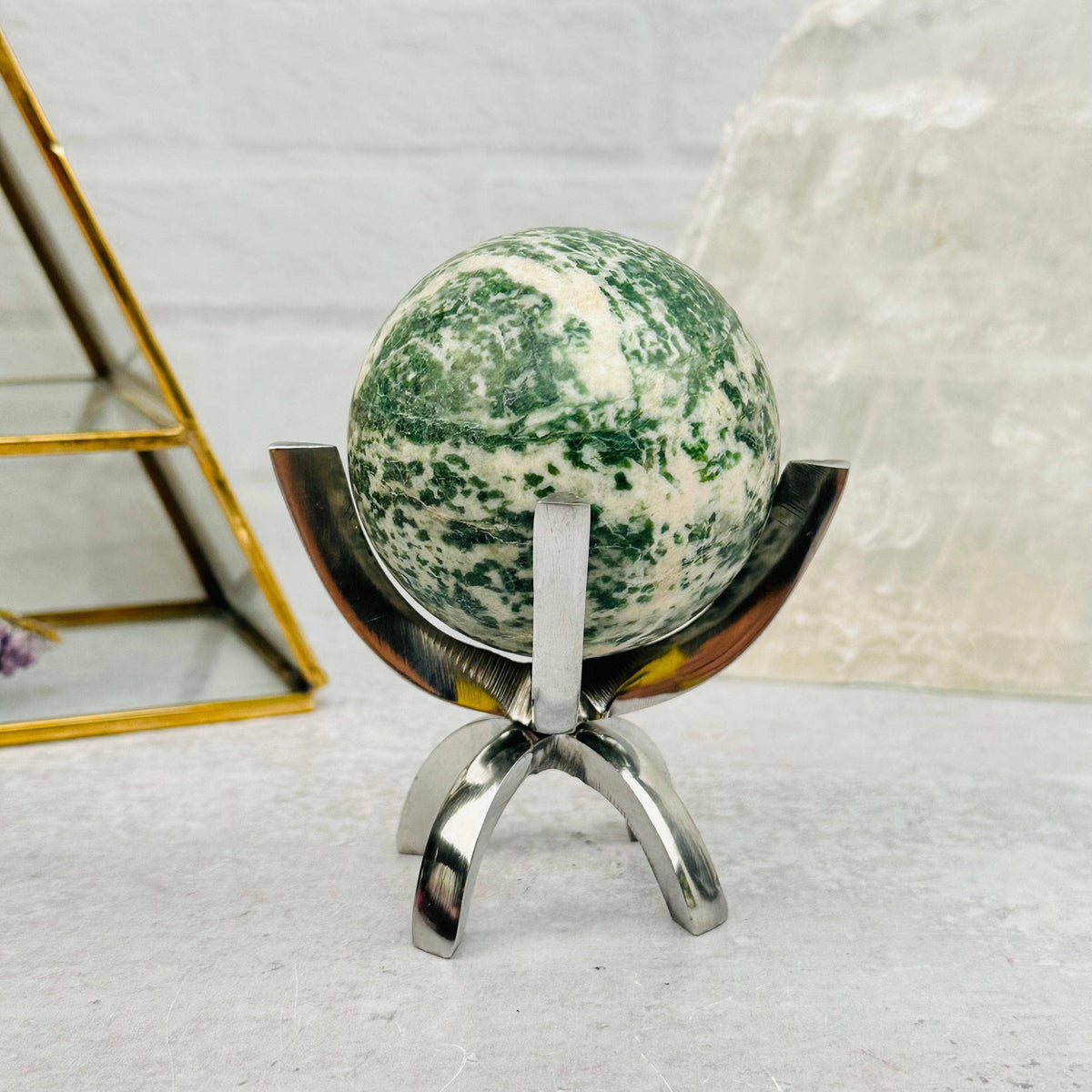 Metal Claw Stand - Sphere Holder - Holds other Crystals