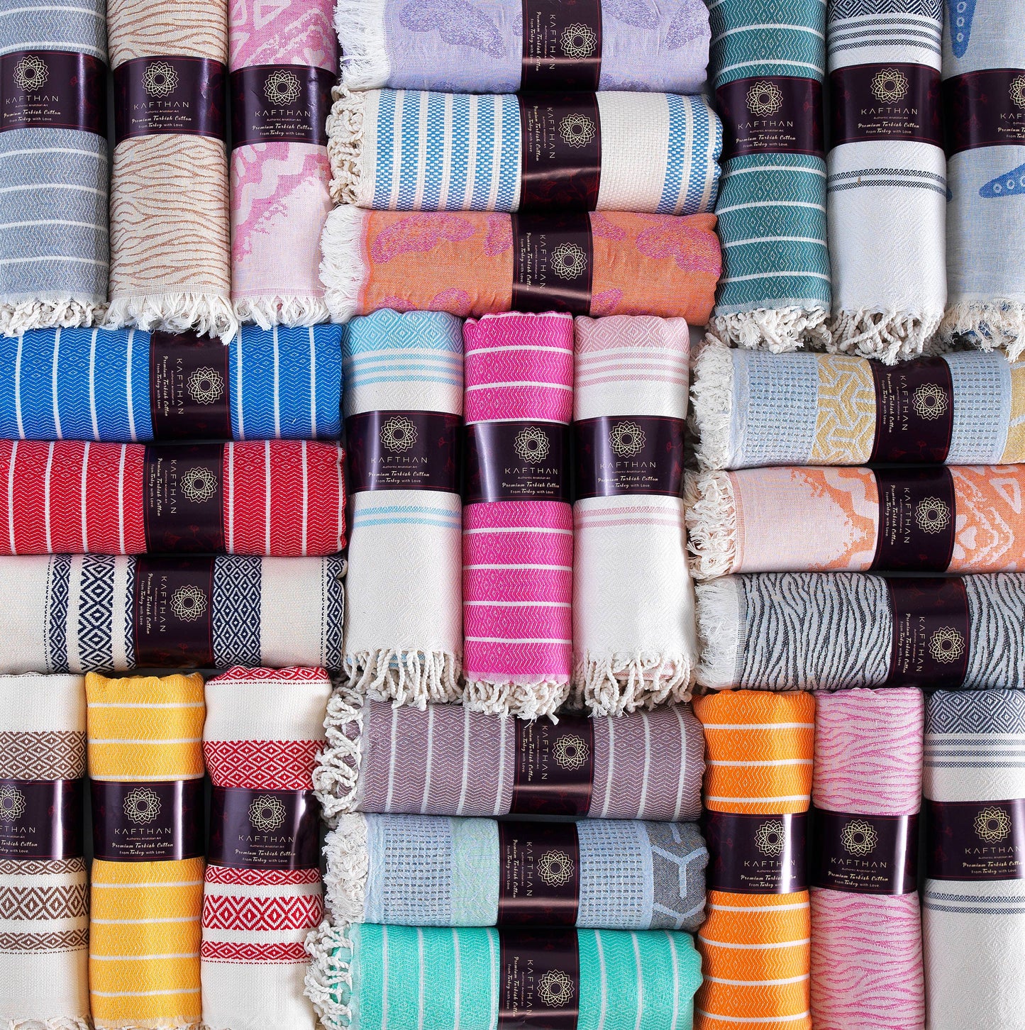 Assorted Cotton Beach Towels | Summer Gifts | Case of 50