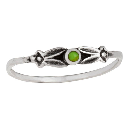 Manifesting Abundance Sterling Silver Gaspeite Ring