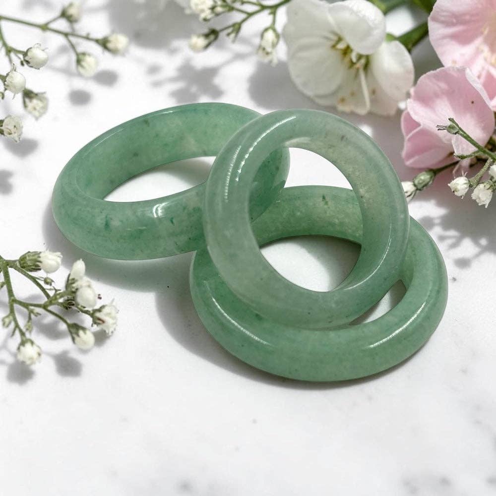 Ring - Green Aventurine, 1 dozen (12)