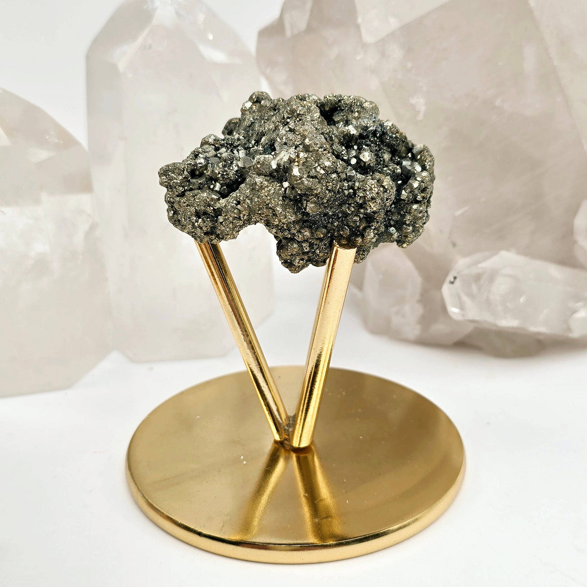 Metal Three Prong Stand - Crystal Display Stand - You Choose Color