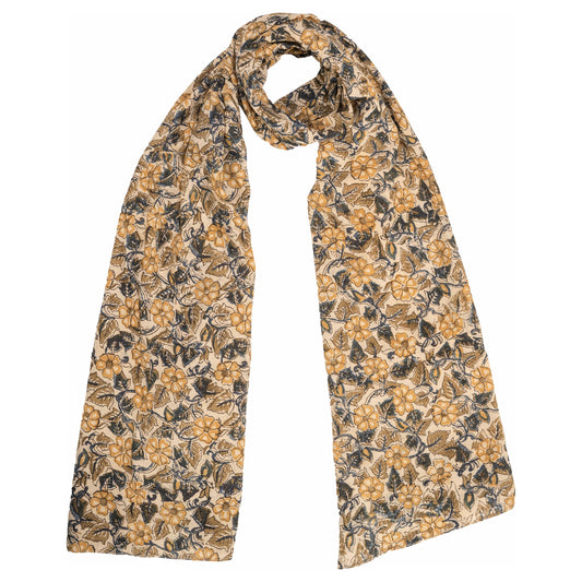 600-022 "Cotton Scarf" - Hand Block Printed
