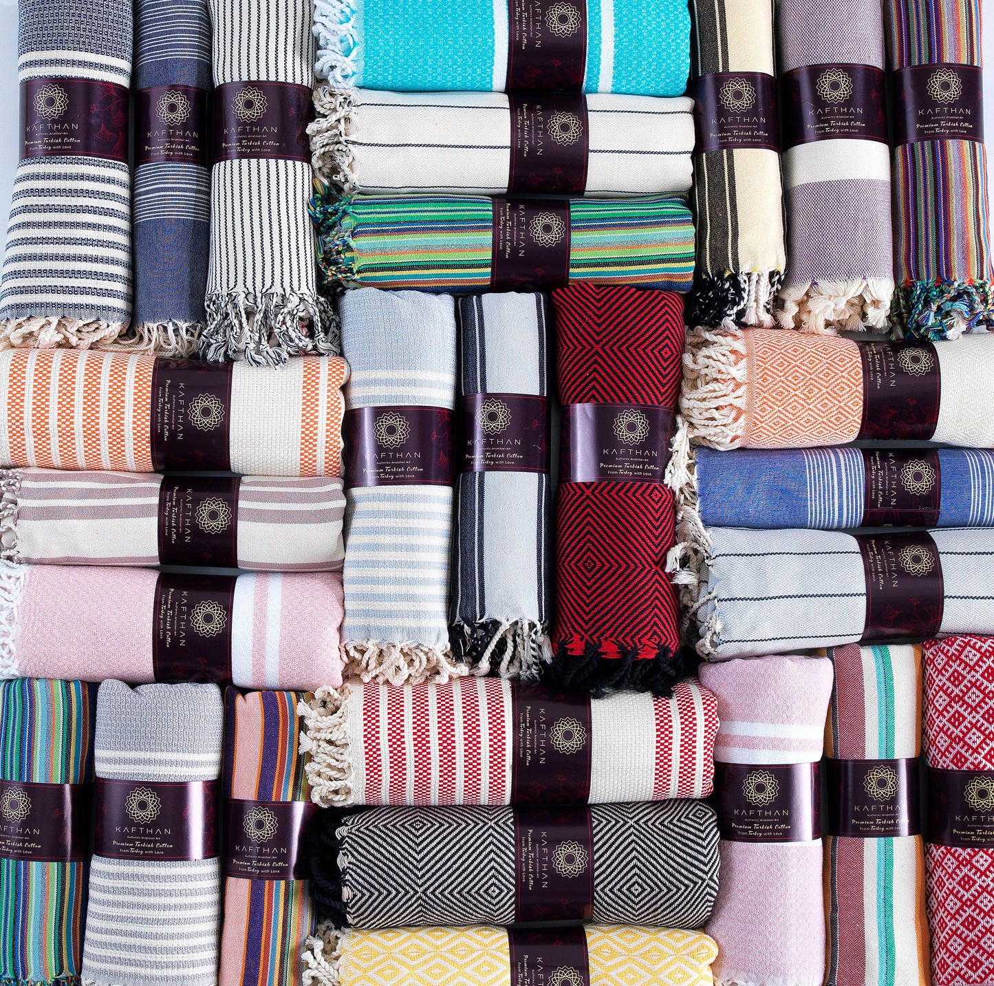 Assorted Cotton Beach Towels | Summer Gifts | Case of 50