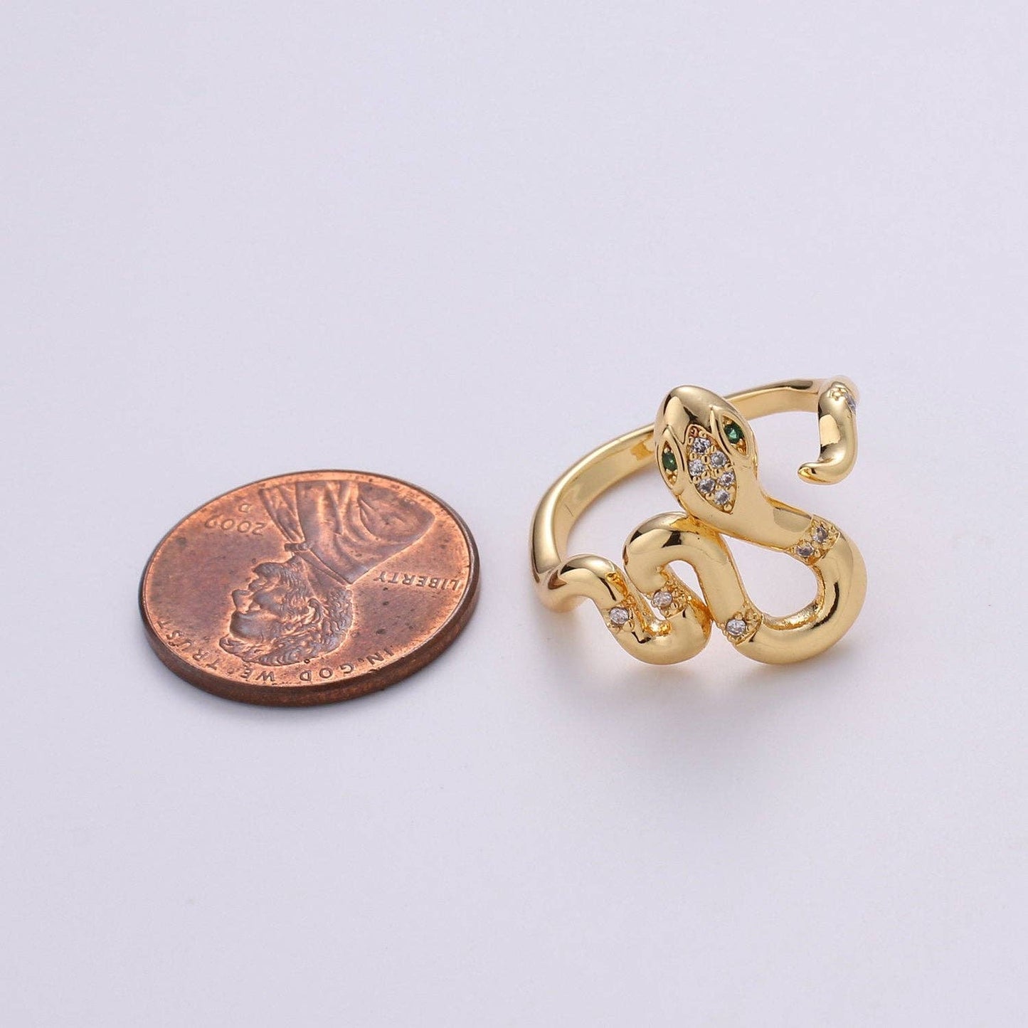 Snake ring, Gold snake ring, serpent ring, Statement ring, G