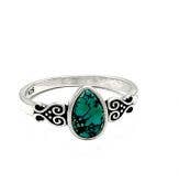 Tears Of The Earth Turquoise Sterling Silver Ring