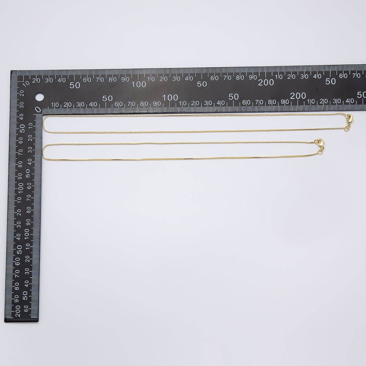 14K Gold Filled 1mm Minimalist Box Chain 18 Inch, 20 Inch Necklace | WA-04275 - WA-04276