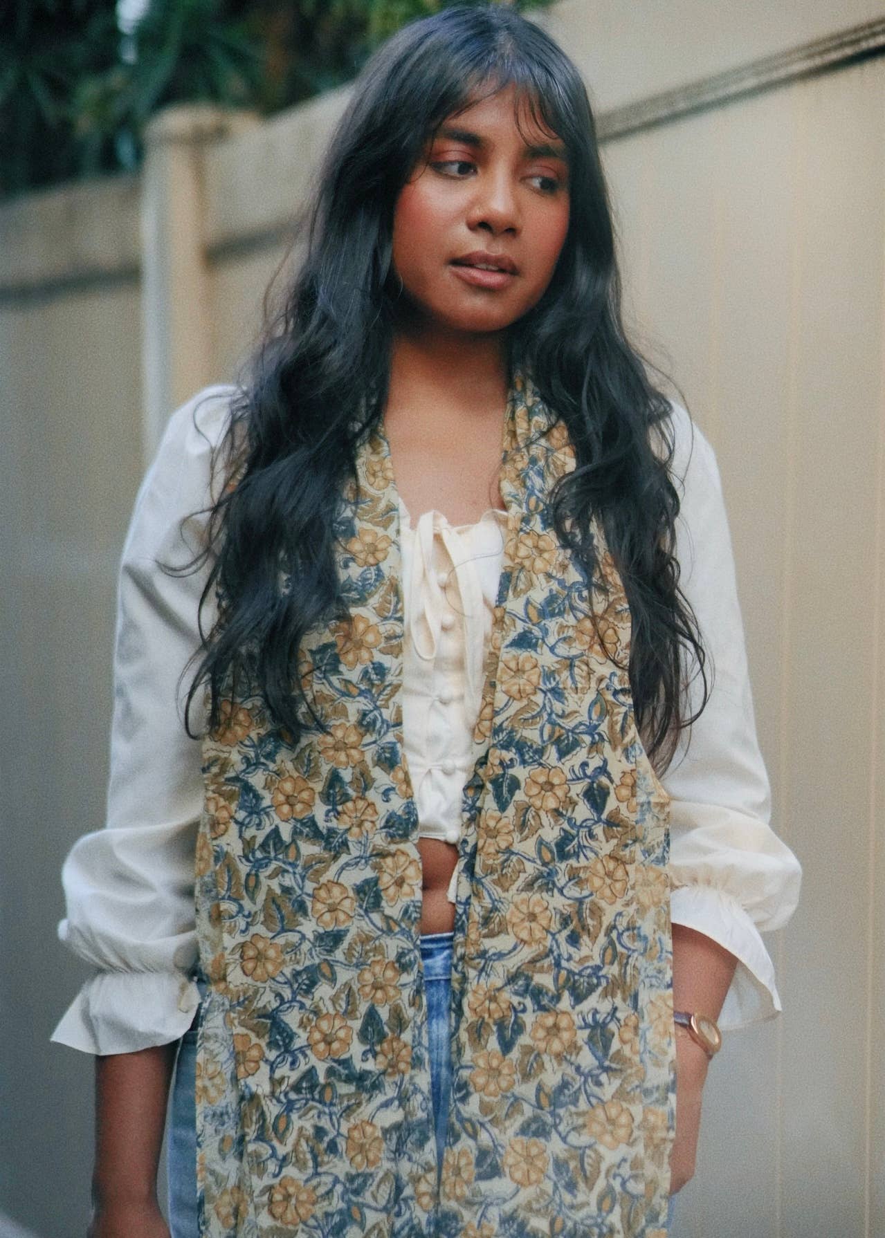 600-022 "Cotton Scarf" - Hand Block Printed