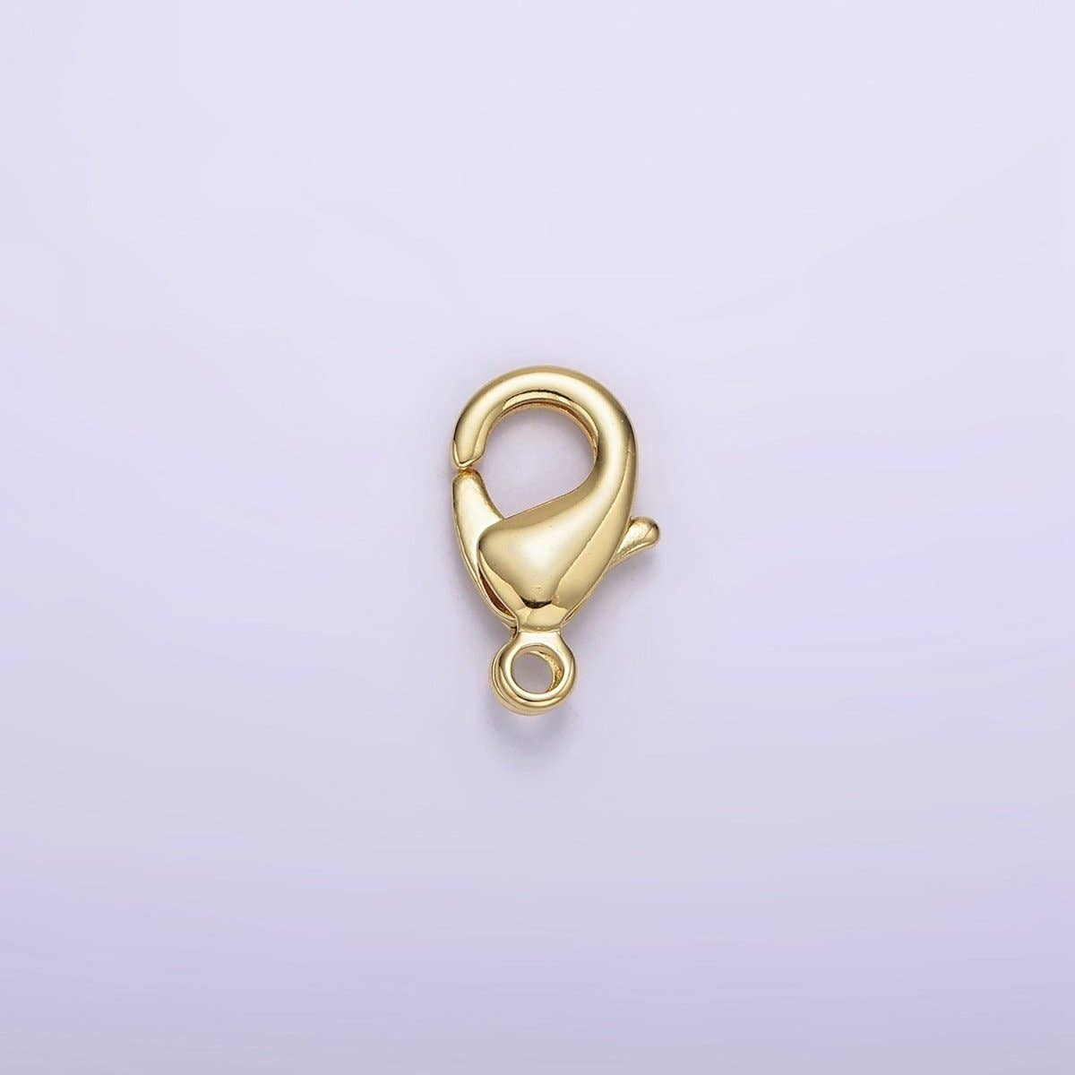 14K Gold Filled 15mm, 12mm, 10mm Lobster Claw Clasps Closure Findings Supply | Z533 - Z535