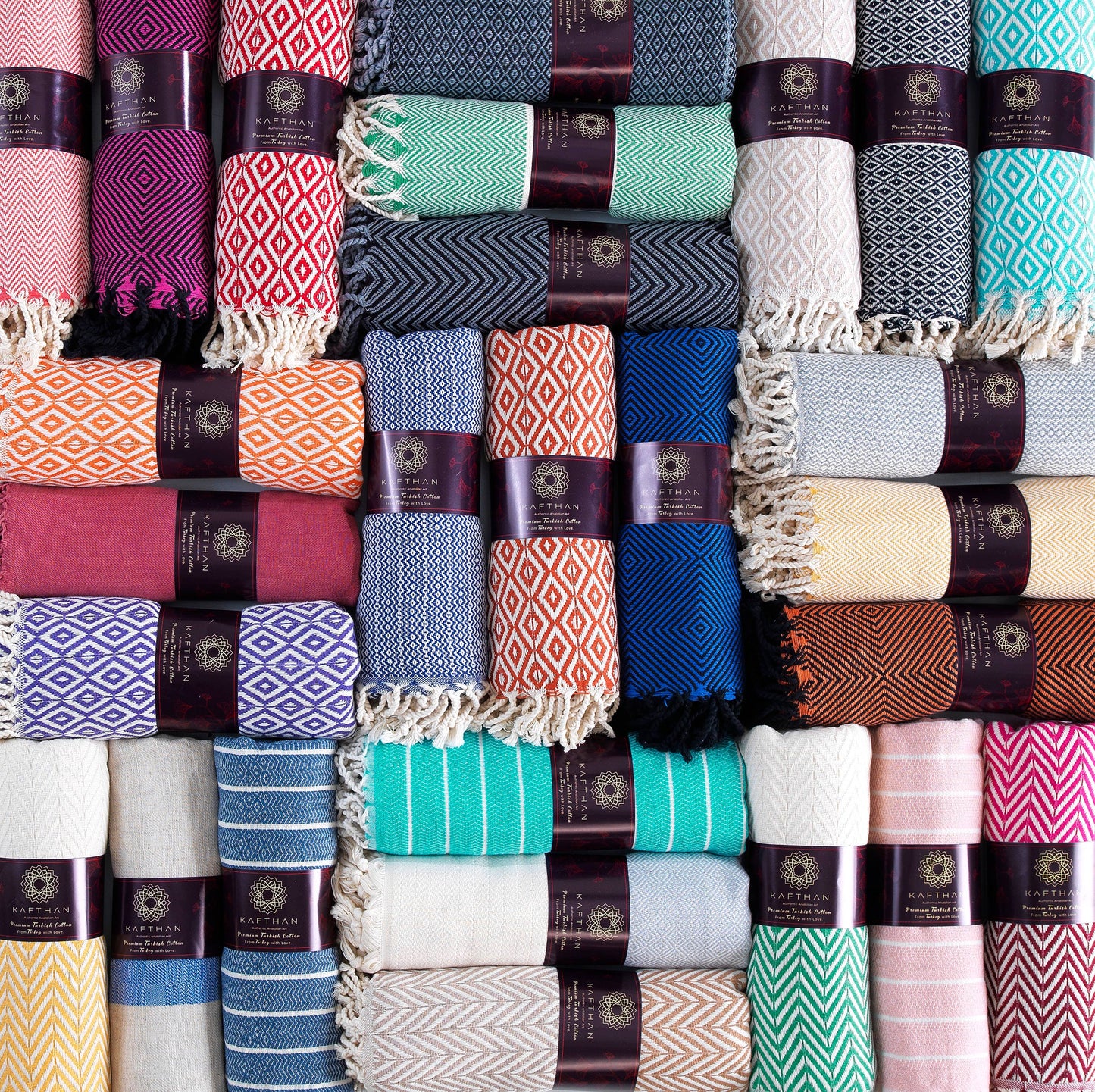 Assorted Cotton Beach Towels | Summer Gifts | Case of 50