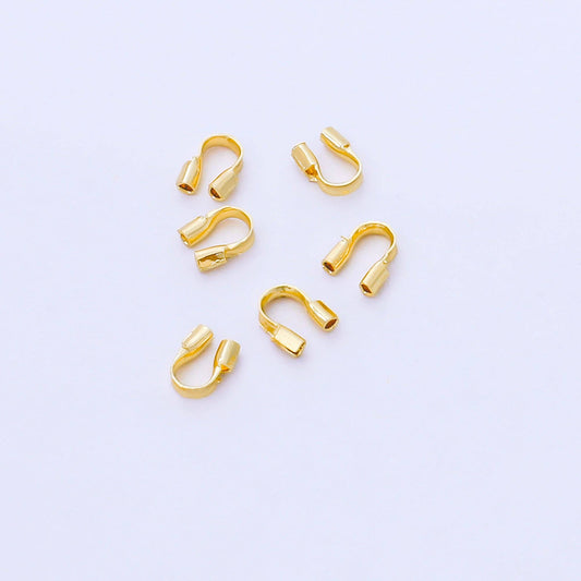 24K Gold Filled 5mm Minimalist Wire Guard Findings Set | Z1035