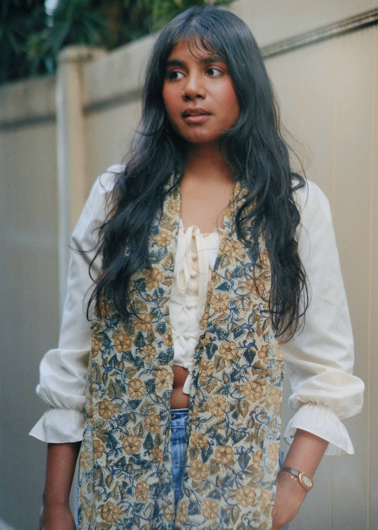 600-022 "Cotton Scarf" - Hand Block Printed