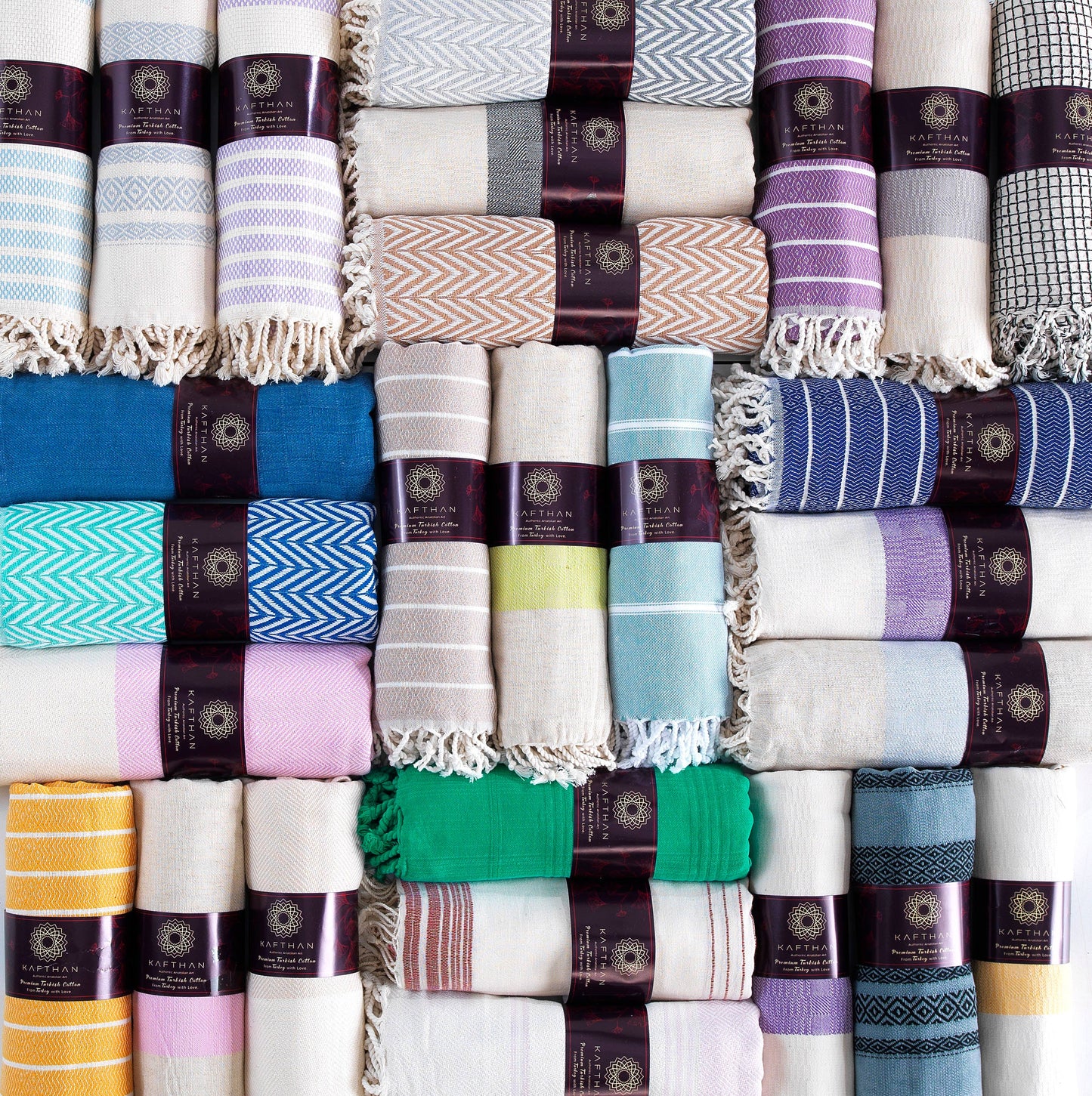 Assorted Cotton Beach Towels | Summer Gifts | Case of 50