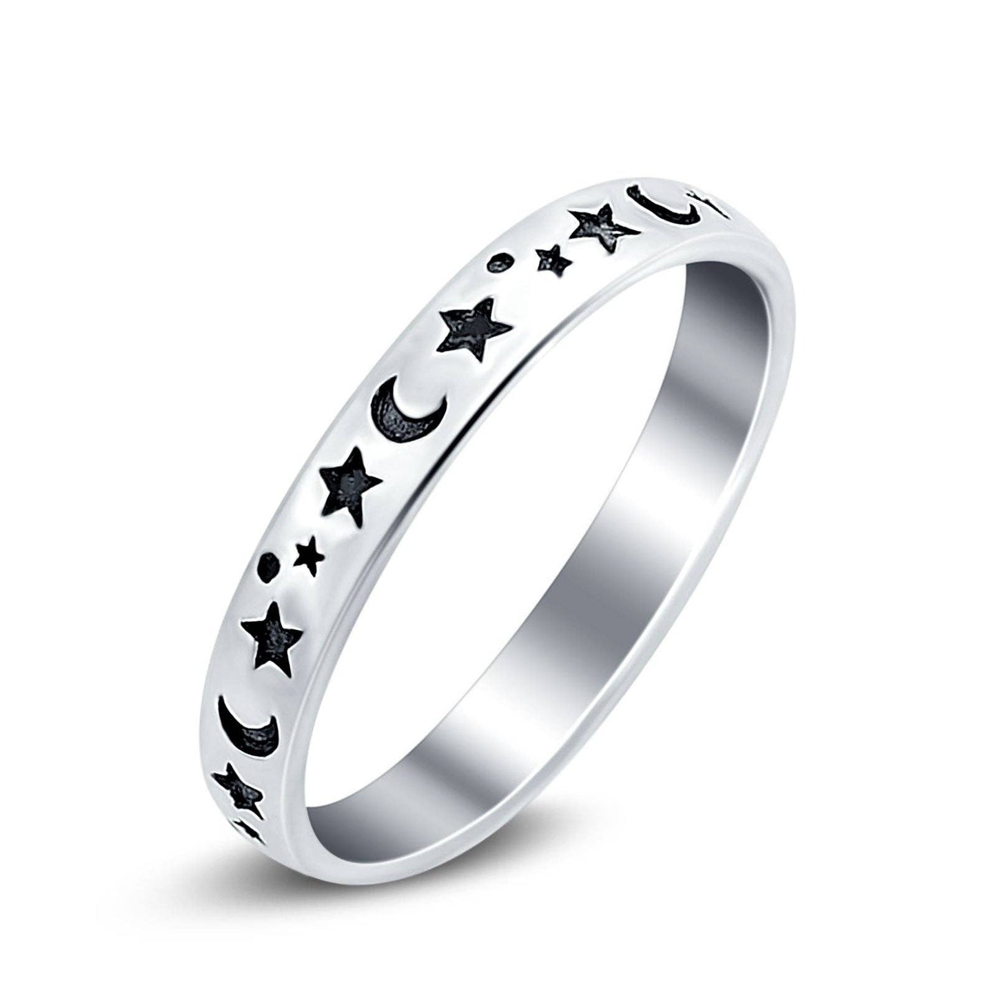 Stars And Moon Ring