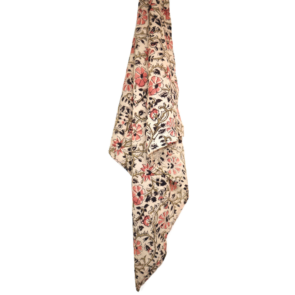 Blossom Breeze - Kalamkari Cotton Bandana (KK1500)