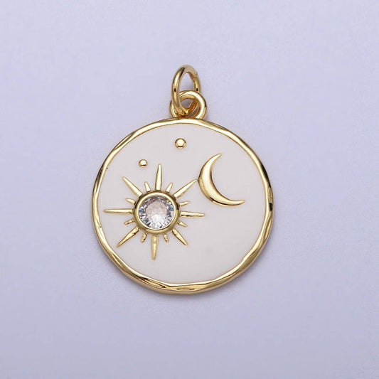 14K GF Celestial Coin Necklace
