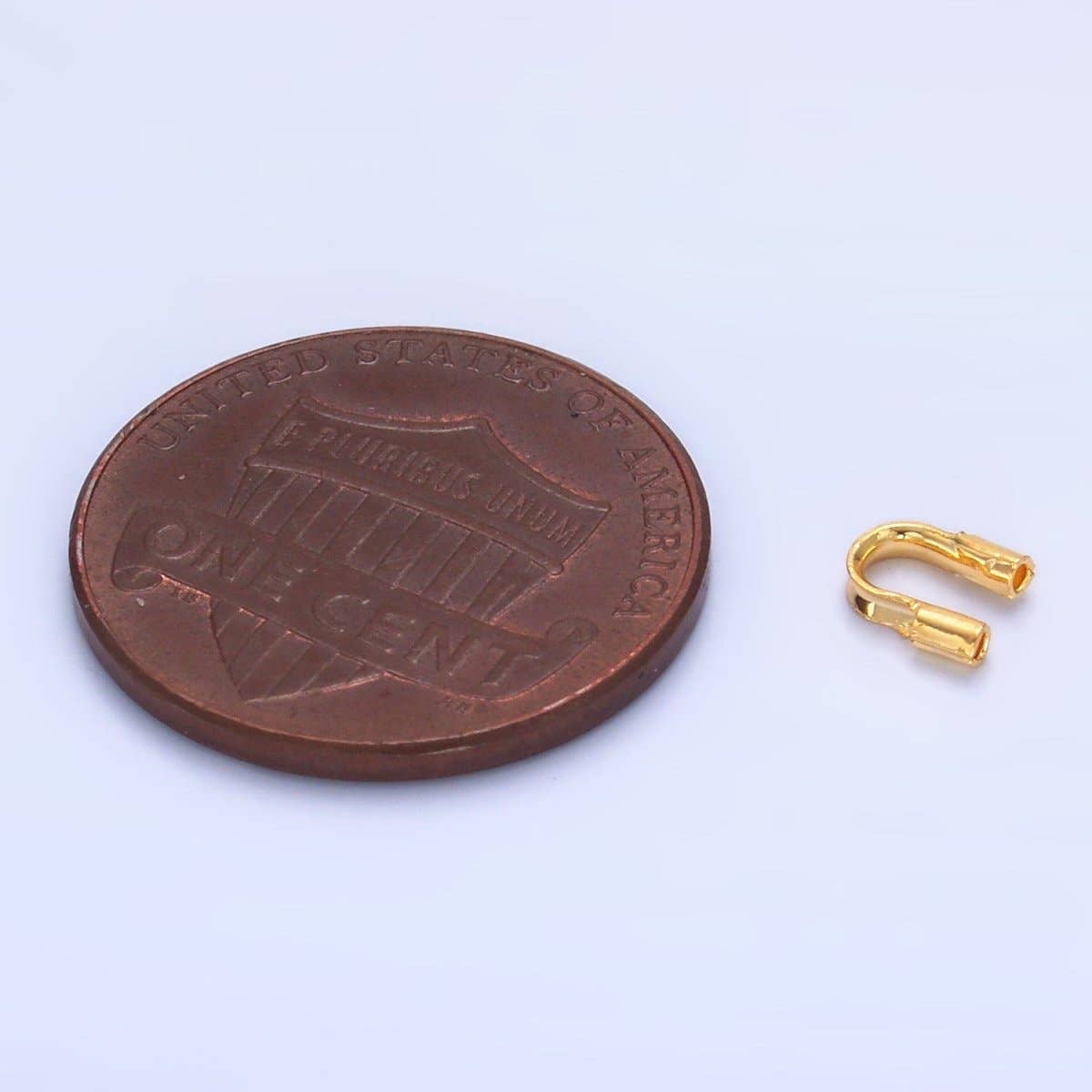 24K Gold Filled 5mm Minimalist Wire Guard Findings Set | Z1035