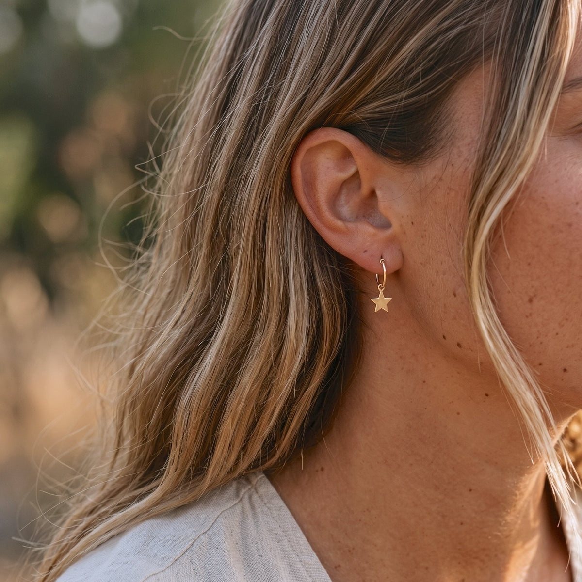 Twilight Hoop Earrings - Gold