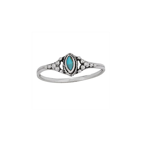 Turquoise, Petite Marquis Ring