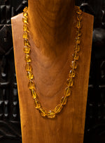 Amber Beads Knotted Long
