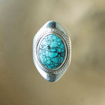 Turquoise Shield Ring